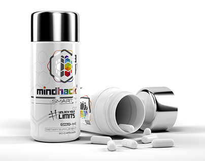 Mindhack® 3D pill bottle design