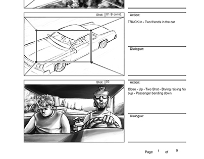 Storyboard (Live-Action) Black and White