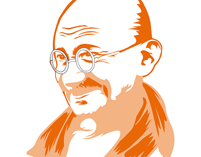 Gandhi Drawing Projects | Photos, videos, logos, illustrations and branding  on Behance