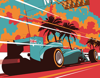 Formula 1 race posters