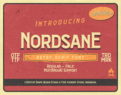 Nordsane - Retro Serif Font