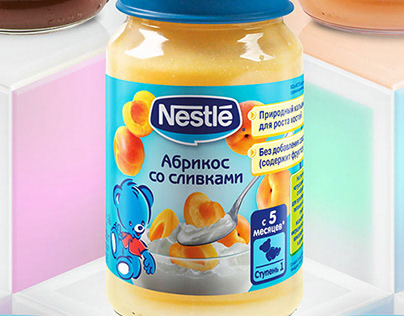 Дизайн упаковки детского питания Nestlé