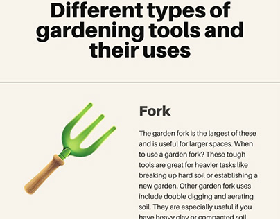 Different types of gardening tools and their uses