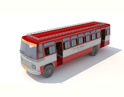 Indian Bus 3d model
