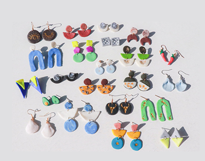 Earrings collection - Polymer clay jewelry
