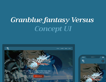 Ui Concept Granblue Fantasy Versus Website