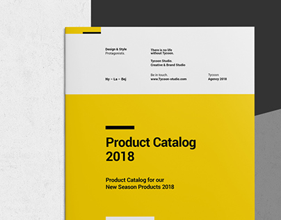 Product Catalog - Tycoon Series Design
