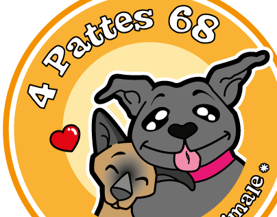 Logo for " 4 Pattes 68 "