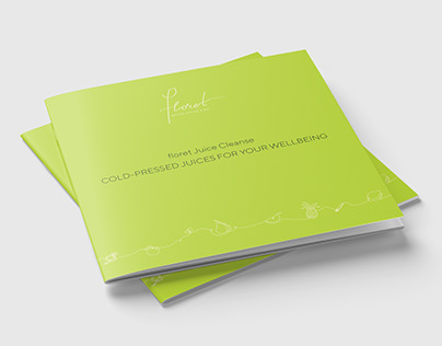 Fresh brochure for a Juice Cleance | Detox bar Florence