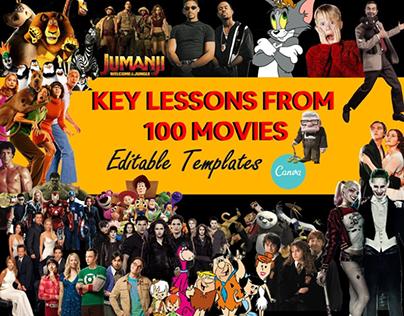 100 KEY LESSONS From Movies INFORGRAPHICS
