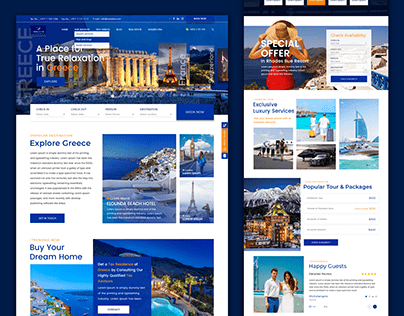 Travel-Tourism-Booking (website design)