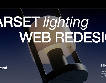 MARSET Lighting Website Redesign - personal project