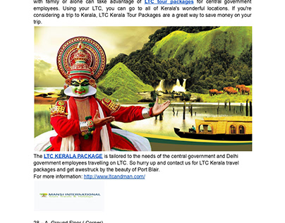 Best LTC Kerala Tour Packages