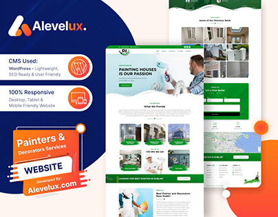 Project thumbnail - Painting & Decorator Services Website by Alevelux!