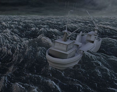 Simulation of Ocean in Storm