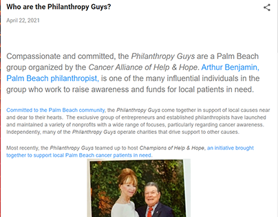 Who are the Philanthropy Guys?