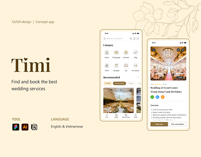 Wedding App - Timi | UI/UX Case Study