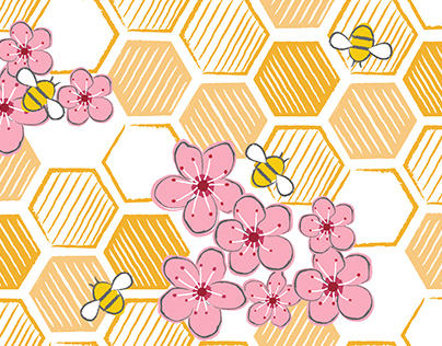 Peach Blossom Bees