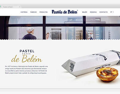 Pastéis de Belém Website