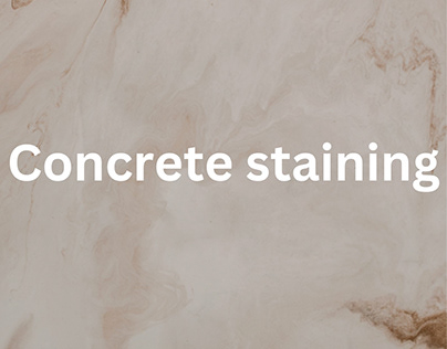Concrete staining