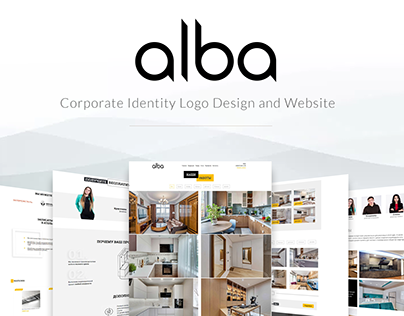 alba.com.ua brand packaging. Logo, print web design.