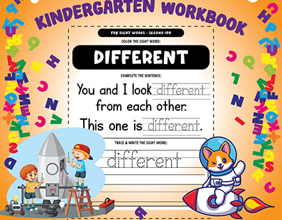 100 Sight Word Kindergarten Workbook For Grade 2