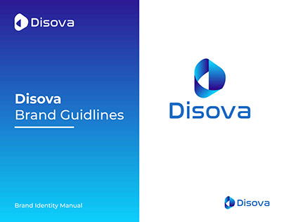 Disova logo brand identity design. brand style guide