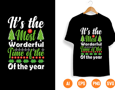 Free download Mockup with Christmas T-shirt design