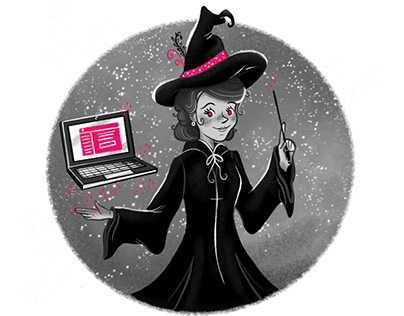 A witchy lady in tech
