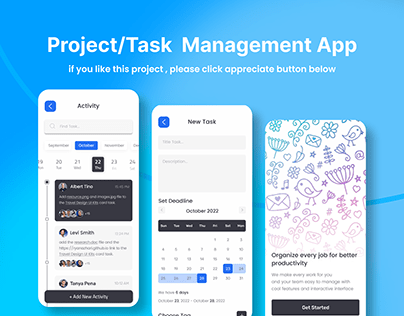 Project Management App Design