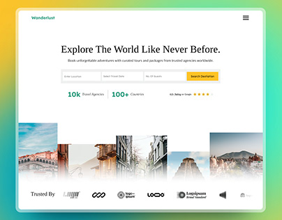 Wanderlust | Travel Companion Concept Design