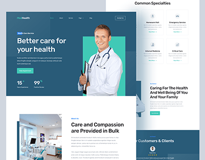 Medical Health Website Design