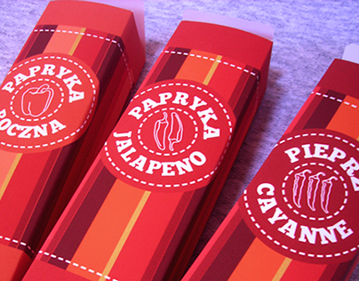 Paprika spice package design