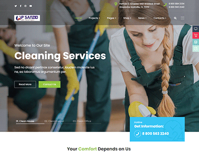 Cleaning Company website design