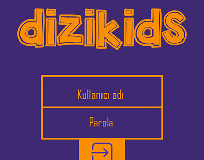 Dizikids mobil app tasarım