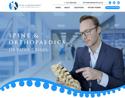 Web design for spine and orthopaedics