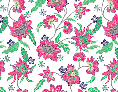Project thumbnail - Floral print with Indian aesthetic