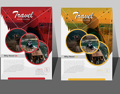 travel flyer design,