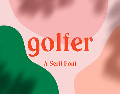 golfer serif font