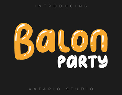 Balon Party | 3 Style Layered Display Font