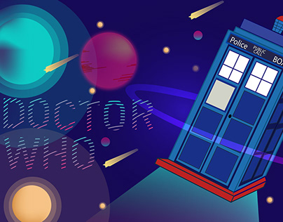 Space Illustration of Doctor Who