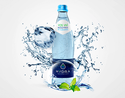 HYDRA agua mineral natural | Branding + Dir. de Arte