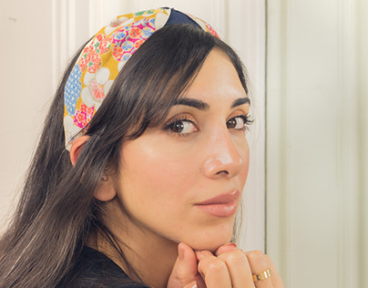 Headband product photoshoot for Wafu Paris