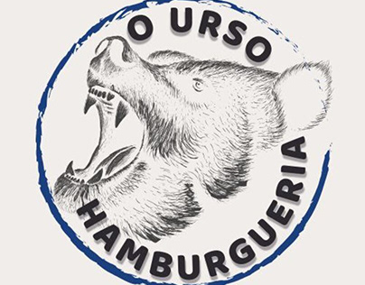 Logo e cardápio Hamburgueria O Urso
