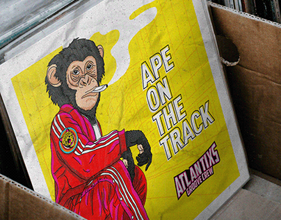COVER ART //APE ON THE TRACK • Atlantixs Groove Crew