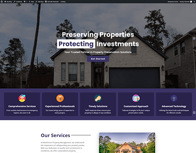 Property Investment / Business Landing page