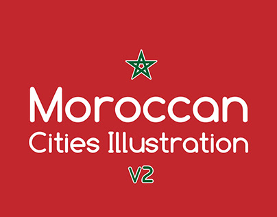 Moroccan cities illustration v2