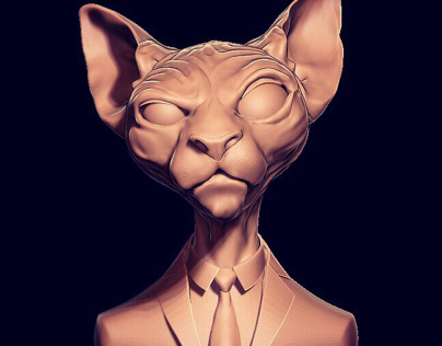 Bawse Kat (zbrush sculpt)
