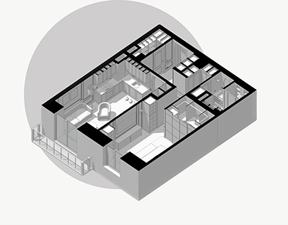 Interior technical drawing