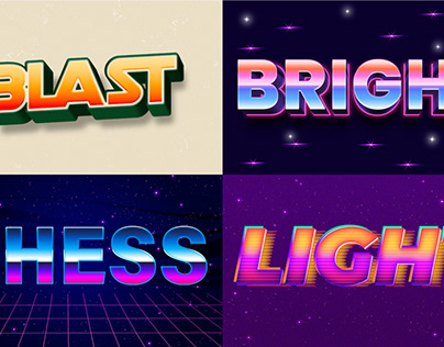 80s text effects,80s text logo,3d,80s chrome logo,